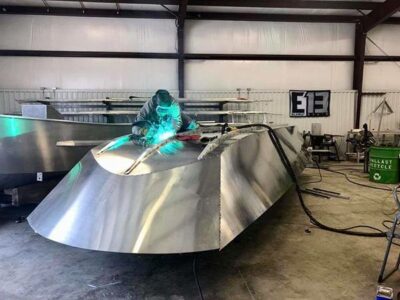 welding aluminum boat